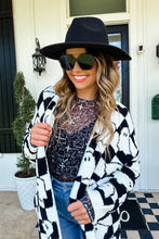 Load image into Gallery viewer, Checker Ghost Cardigan