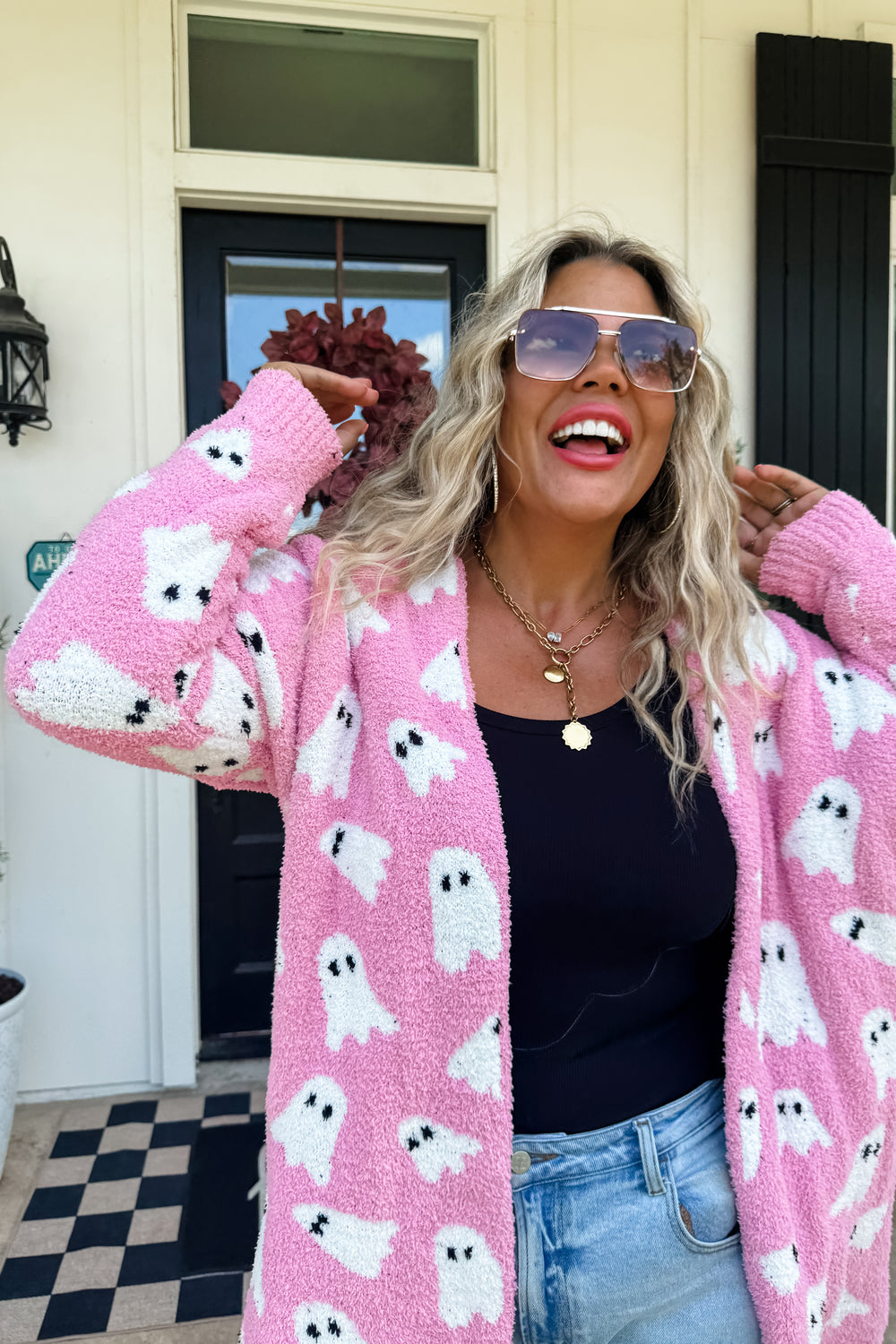 Pink Ghost Cardigan