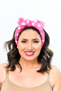 Fluffy Polka Dot Headband