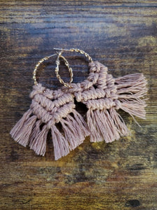 Sheena Macrame Earrings