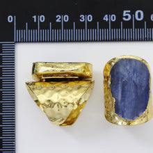 Load image into Gallery viewer, Gold Kyanite Adjustable Ring
