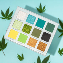 Load image into Gallery viewer, Hemp Eyeshadow Palette (green)
