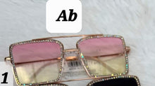 Load image into Gallery viewer, Pink ombre &amp; AB stone sunnies
