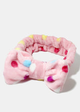 Load image into Gallery viewer, Fluffy Polka Dot Headband
