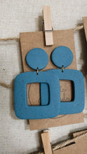 Load image into Gallery viewer, Heather Blues Clay Earrings
