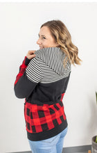 Load image into Gallery viewer, Buffalo Plaid Zip Hoodie
