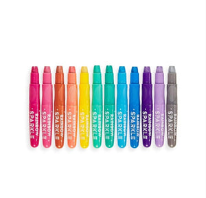 Rainbow Sparkle Metallic Gel Crayons