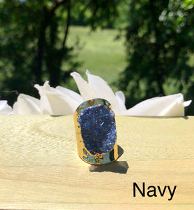 Druzy Statement Ring