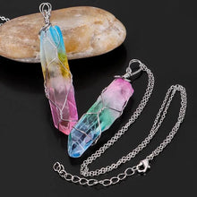 Load image into Gallery viewer, Necklace Natural Stone Geometric Stone
