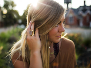 Druzy Statement Ring - Champagne